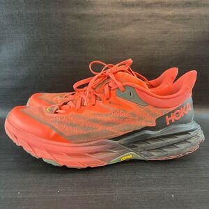 Hoka One Speedgoat 5 GTX Men's size 10.5 Trail Running Red Gore-Tex Hiking Shoes